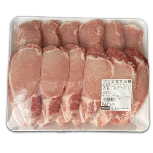 【※商品説明欄の確認が必須商品】カナダ産 三元豚 ロースとんかつ【冷蔵便】 - ナショナルマート通販